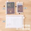Bolsa para Cosméticos de Pasaporte, Viaje al Extranjero, Portátil Transparente para Tarjeta de Identificación, Tarjeta de Embarque, Portatarjetas, Cubierta Protectora, Bolsa para Documentos