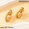 Aretes Colgantes para Mujer de Acero Inoxidable al por Mayor con Chapado en Oro de 18K PVD Son Frescos y Versátiles para el Verano.