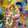 Chaveiro Cartoon Sanrio Diamond Melody Fofo com Contas para Bolsa Anel de Chaveiro Decoração de Pingente para Celular Venda por Atacado