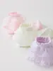 Calcetines de encaje de doble capa para niñas, finos, blancos, de princesa para baile, para bebés, primavera y otoño, infantiles, danza latina