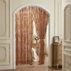 Nuevas Cortinas de Gasa de Encaje Estilo Princesa con Volantes Estilo Francés Retro Cremosas Producto Terminado Transparente Transmiten Luz Transfronterizas