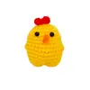 Llavero Colgante Muñeca Terminada de Crochet Dibujo Animado Regalo Creativo Tigre Pequeño Pollo Pequeño Colgante de Bolsa Accesorio Pequeño