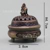 Fogão Boshan Retrô, Queimador de Incenso de Ponta de Dedo Dragão e Fênix, Queimador de Incenso Criativo Torre de Incenso, Queimador de Incenso Auspicioso, Ornamentos Zen para Casa