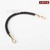Cuerda redonda de cuero tejida a mano de 8 mm para llevar en la muñeca, correa de repuesto diagonal para bolso, accesorios para bolsos DIY, 51 accesorios