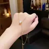 Colar de Aço Titânio de Luxo Leve de Nicho de Ponta Corrente de Clavícula com Zircônia Microincrustada Exquisita Gargantilha da Moda Versátil Temperamento Celebridade da Internet