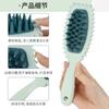 Cepillo para Champú Trenzado de Mango Largo, Peine Elástico para Cabello Rizado, Peine Suave, Cepillo de Masaje para Cuero Cabelludo de Limpieza del Hogar, Cepillo para Champú