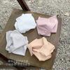 Roupa íntima de látex para meninas, roupa íntima de seda gelada sem rastros, algodão puro, antibacteriano, virilha respirável, shorts triangulares de cintura média para mulheres, cabeça de verão
