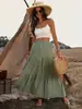 Europa y Estados Unidos transfronterizo 2024 primavera y otoño nuevo comercio exterior mujer Amazon moda costura gran vuelo falda larga falda