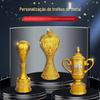 Troféus de Resina de Liga de Zinco de Alto Padrão para Negócios, Ornamentos Personalizados para Honra e Criatividade, Ornamentos Retrô Estilo Europeu para Uso Doméstico