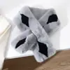 Bufanda de Piel de Conejo Rex Estilo Coreano para Mujer en Otoño e Invierno Piel Sintética Bufanda Peluda Versátil Cubrecuellos Pequeño de Felpa para Chicas Ins