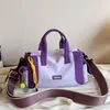 Bolsa de Almofada Patchwork Leve Versátil Color-Blocking de Verão 2026 Nova Estilosa de Nicho Transversal para Mulheres