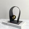 Arco de Metal Ferro Preto Dourado Bola Simples Moderno Decoração de Arte Criativa Sala Modelo Decoração de Mesa