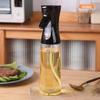Botella rociadora de aceite tipo empuje, botella para condimentos domésticos, botella de control de aceite a prueba de polvo, botella atomizadora de aceite para freidora de aire de cocina, olla de aceite