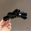 Clip de Banana de Suede de Estilo Coreano de Otoño Temprano con Lazo Multicapa para el Cabello Trasero de Mujer Pinza para Cola de Caballo Accesorios para el Cabello
