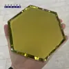 Lentes de Vidrio Mosaico, Espejos Bordados de Forma Irregular, Espejos Esmerilados, Piezas de Vidrio Triangulares, Espejos Autoadhesivos de Una Sola Pieza