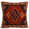 Funda de Almohada Geométrica Persa Retro de Lino Transfronteriza Modelo de Habitación de B&B Hotel Decoración del Hogar Cojín Cuadrado para Sofá