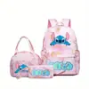 Nueva Mochila Estudiante Stitch para la Temporada de Regreso a Clases Ligera y que Reduce la Carga Gran Capacidad para Grados 1-6 Niños y Niñas Bolso de Hombro