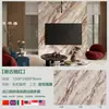 Nuevo Modelo Superficie de Cristal 1200*2400 Fondo Brillante Pared de Fondo Entrada Isla de Jade Azul Mesa Mostrador de Bar Mesa de Café Cristal Azul