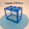 Blocos de Construção Tailândia Peixe Dourado Pequeno Aquário Miniatura Aquário de Peixes Ornamentais Pequeno Aquário Criativo para Mesa de Escritório Aquário de Plástico