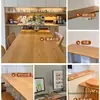Mesa de Madera Maciza Hecha a Medida Tablero de Roble Norteamericano Madera de Nogal Negro Tablero de Pino Tablero de Haya Tablero de Escritorio Cubierta de Mesa de Bar
