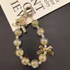 Cadena Colgante de Cadena de Perlas para Teléfono Móvil Acrílico Colorido Hecho a Mano Creativo Exquisito Accesorios para Bolsos Pequeños Regalos