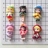 Cartão Pequeno Desenho Animado Menina Lírio DIY Cola de Creme Acessórios de Resina Capa de Celular Grampo Ímã de Geladeira Material para Joias Lote