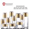 Mancha de veia de prata 20g-120ml acrílico conjunto de vidro universal frasco de emulsão essência frasco cosméticos materiais de embalagem