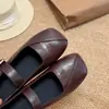 Zapatos Mary Jane retro de punta cuadrada para mujer, nueva colección otoño 2026, casuales y versátiles, efecto adelgazante, suela plana, estilo delicado