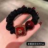 Internet Popular Ano Novo Fortune Square Hair Ring Feminino Estilo Coreano All-match Rabo de Cavalo Bola Cabeça Borracha Tendão Este Ano Acessórios para Cabelo