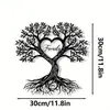 Colgante de pared de arte de árbol en forma de corazón creativo transfronterizo, decoración de pared minimalista moderna, decoración romántica para el hogar al por mayor