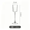 Copa de Cristal de Color Graduado de Tallo Largo Ultra Fina Estilo Ins Creativo Nórdico, Copa de Vino Tinto de Lujo Ligero de Moda, Copa de Champaña