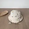 Sombrero de Pescador Bordado para Niños Primavera Verano Delgado Secado Rápido Transpirable Hueco Protección Solar Protector Solar Sombreros para Niños Niñas Bebés