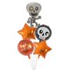 Nuevo Halloween Pieza de Cinco Cabeza de Calabaza Fantasma Gato Negro Globo de Película de Aluminio Venta al por Mayor Fiesta Decoración de Fiesta