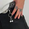 Chaveiro Dado de Nicho Hip-Hop Europeu e Americano Corrente de Metal Versátil Masculina Acessório para Calça Pingente de Roupa
