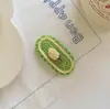 Pasador de cereza tejido a mano de lana personalizado, clip lateral de flor coreana tejido a mano, joyería para mujer, accesorios para el cabello, venta al por mayor, envío gratis