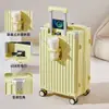 Maleta Multifuncional Trolley para Mujer 20 pulgadas Embarque Cierre Carga Gran Capacidad Viaje Contraseña Estuche de Cuero para Hombre