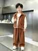 Conjunto de Ropa de Otoño para Niños Estilo Primavera y Otoño 2026 Nuevo Estilo Niños Medianos y Grandes Deportes Moderno Genial Niño Otoño Estilo Callejero Moderno