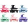 Cepillo de Champú Masajeador Integrado Hueco, Peine de Champú Multifuncional para Limpieza de Cabeza, Peine Masajeador Anti-Picazón para el Cuero Cabelludo, Peine para el Cabello