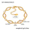 Tobillera Omaca Super Brillante Facetada de Cristal Checo Acero Inoxidable Chapado en Oro de 18 Quilates Tobillera de Lujo Accesible para la Playa Joyería para el Pie