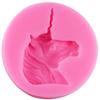 Molde de Silicona Popular de Unicornio Pegaso de Amazon DIY Molde para Decoración de Pastel de Chocolate