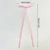 Decoración de Pared de Fondo con Cinta de Lazo de Múltiples Tamaños Escena de Ambiente para Fiesta de Cumpleaños de Niña Diseño de Escenario Accesorios para Fotos