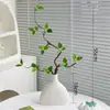 Planta Nandina Aterrizaje Planta en Maceta Interior Grande Biónica Verde Adornos Sala de Estar Lujo Ligero Flor Decorativa Árbol Falso