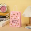 Suministro en stock Amazon cumpleaños Bolsa de regalo de papel Kraft bolsa de mano fiesta bolsa de regalo de cumpleaños bolsa de compras