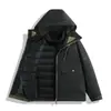 Nueva chaqueta súper elegante para pareja de otoño e invierno, chaqueta de montaña tres en uno para exteriores de talla pequeña para hombre