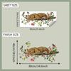 Pegatinas decorativas de pared para embellecer el fondo del dormitorio, sala de estar y dormitorio con estampado de leopardo dominante, divertidas y divertidas, al por mayor.