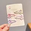Pinzas coreanas para el cabello de colores dopamina accesorios para el cabello lindas para el costado flequillo dulce pinzas pinzas de alta gama exquisitas pinzas laterales mujeres