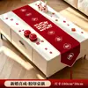 Habitación de Boda Decoración Casa Nueva Mantel de Mesa Festivo Rojo Boda China Matrimonio Compromiso Mantel Largo Personaje Celebración de Boda