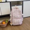 Bolsa de ocio para estudiantes de secundaria 2024 primavera nueva mochila versátil ins bolsa de maquillaje moda chica suave