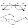 Nuevas Gafas de Prescripción Elegantes de Media Montura Redonda Cepilladas Elegante Temperamento Versátil Lote Mixto al por Mayor para Mujeres