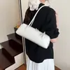 Bolsa de Ombro Estilo Francês, Bolsa Baguete Longa Elegante Única, Cor Sólida Versátil Tendência para Mulheres